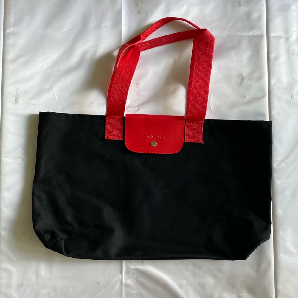 Black and Red Lancôme Tote Bag